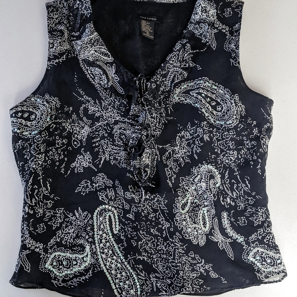 Anne Carson Tops - Anne Carson 100% sulk dressy tank top